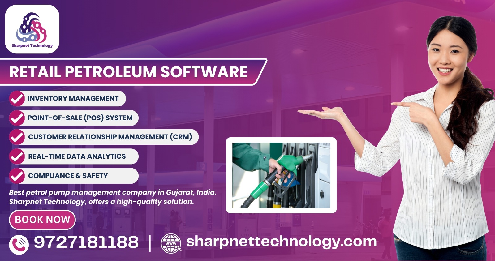 Advance Use of petrol pump management (AM2PM) software for petrol pump.